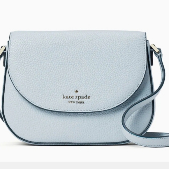 kate spade Handbags - Kate Spade Leila mini flap cross body in frosty sky color